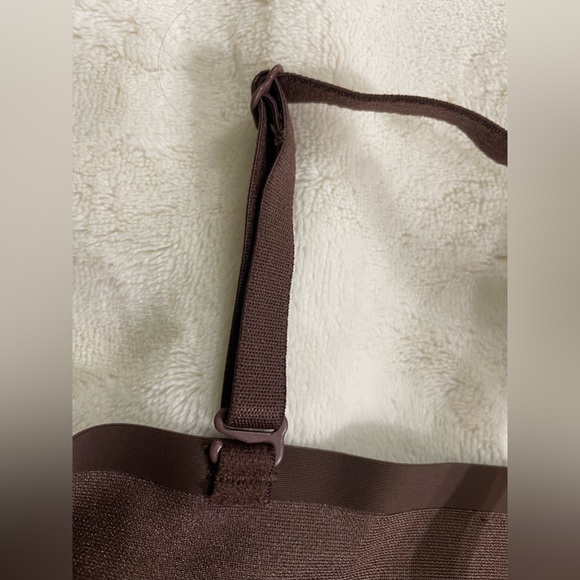 NWOT Skims Mesh Thong Briefs & Mesh Tube Top Adjustable Straps Size M Brown - Picture 8 of 9